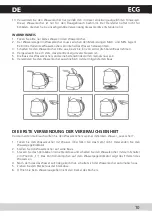 Preview for 11 page of ECG RK 1810 Operating Manual