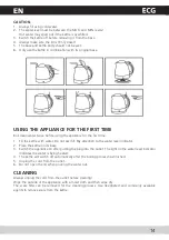 Preview for 15 page of ECG RK 1810 Operating Manual