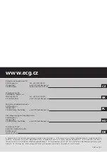 Preview for 16 page of ECG RK 1855 ST Operating Manual