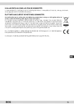 Предварительный просмотр 13 страницы ECG RK 2010 OT Operating Manual