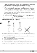 Предварительный просмотр 34 страницы ECG RM 410 Instruction Manual