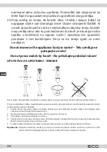 Предварительный просмотр 38 страницы ECG RM 410 Instruction Manual