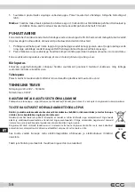 Предварительный просмотр 56 страницы ECG RM 410 Instruction Manual