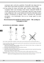 Предварительный просмотр 38 страницы ECG RM 430 Instruction Manual