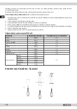 Preview for 14 page of ECG RM 750 Instruction Manual