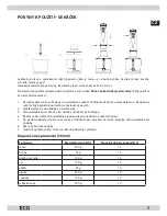 Preview for 5 page of ECG RM 993 Operating Manual