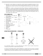 Preview for 24 page of ECG RM 993 Operating Manual