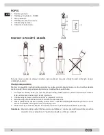 Preview for 4 page of ECG RM 994 Instruction Manual