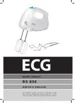 Предварительный просмотр 1 страницы ECG RS 836 User Manual