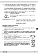 Предварительный просмотр 73 страницы ECG RZ 060 Instruction Manual