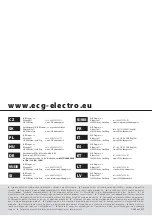 Предварительный просмотр 116 страницы ECG RZ 060 Instruction Manual