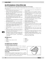 Предварительный просмотр 12 страницы ECG RZ 10 Instruction Manual