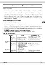 Preview for 41 page of ECG RZ 11 Instruction Manual