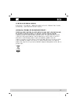 Preview for 11 page of ECG S 079 User Manual