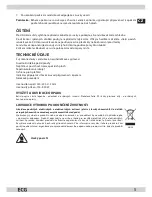 Preview for 5 page of ECG S 099 3v1 Operating Manual