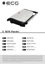 ECG S 1070 Panini Instruction Manual preview