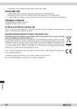 Предварительный просмотр 66 страницы ECG S 1170 Instruction Manual