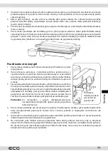 Preview for 71 page of ECG S 2070 Panini Instruction Manual