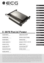 Preview for 1 page of ECG S 3070 Panini Power Instruction Manual