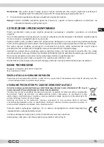 Предварительный просмотр 15 страницы ECG S 3170 Instruction Manual