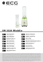 ECG SM 3520 Mix&Go Instruction Manual preview