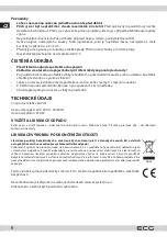 Preview for 6 page of ECG SM 3520 Mix&Go Instruction Manual