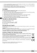 Предварительный просмотр 30 страницы ECG SM 515 Instruction Manual