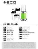 Preview for 1 page of ECG SM 900 Mix&Go Instruction Manual