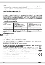 Preview for 14 page of ECG SP 466 Instruction Manual