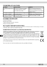 Preview for 32 page of ECG SP 470 Instruction Manual