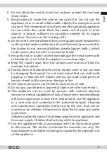 Preview for 5 page of ECG ST 10630 Instruction Manual