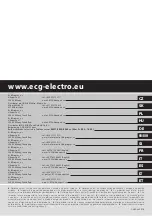 Предварительный просмотр 62 страницы ECG ST 818 Instruction Manual