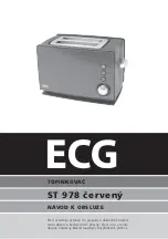 ECG ST 978 Operating Manual предпросмотр