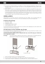 Preview for 15 page of ECG TK 2000 T Operating Manual