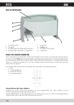 Preview for 16 page of ECG TK 2000 T Operating Manual