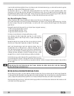 Preview for 26 page of ECG TK 2010 TC Operating Manual