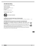 Preview for 27 page of ECG TK 2010 TC Operating Manual