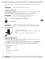 Preview for 37 page of ECG TK 2030 T Instruction Manual