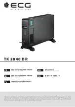 Preview for 1 page of ECG TK 2040 DR Instruction Manual