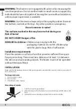 Preview for 6 page of ECG TK 2070 Instruction Manual