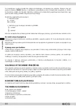 Preview for 50 page of ECG TK 2070 Instruction Manual