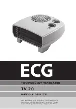 Preview for 1 page of ECG TV 20 Operating Manual