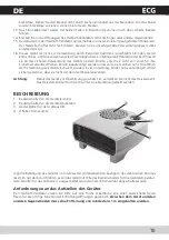 Preview for 11 page of ECG TV 20 Operating Manual