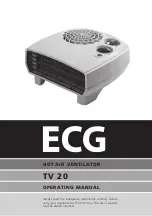 Preview for 15 page of ECG TV 20 Operating Manual