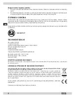 Preview for 8 page of ECG TV 25 Instruction Manual