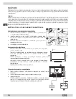 Preview for 24 page of ECG TV LED 621 Instruction Manual