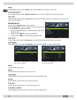 Предварительный просмотр 12 страницы ECG TV LED 632 Instruction Manual