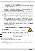 Предварительный просмотр 76 страницы ECG UV 5080 Instruction Manual