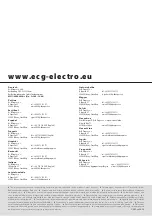 Preview for 88 page of ECG UV 5080 Instruction Manual