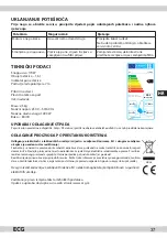 Preview for 37 page of ECG VP 2122 S Instruction Manual